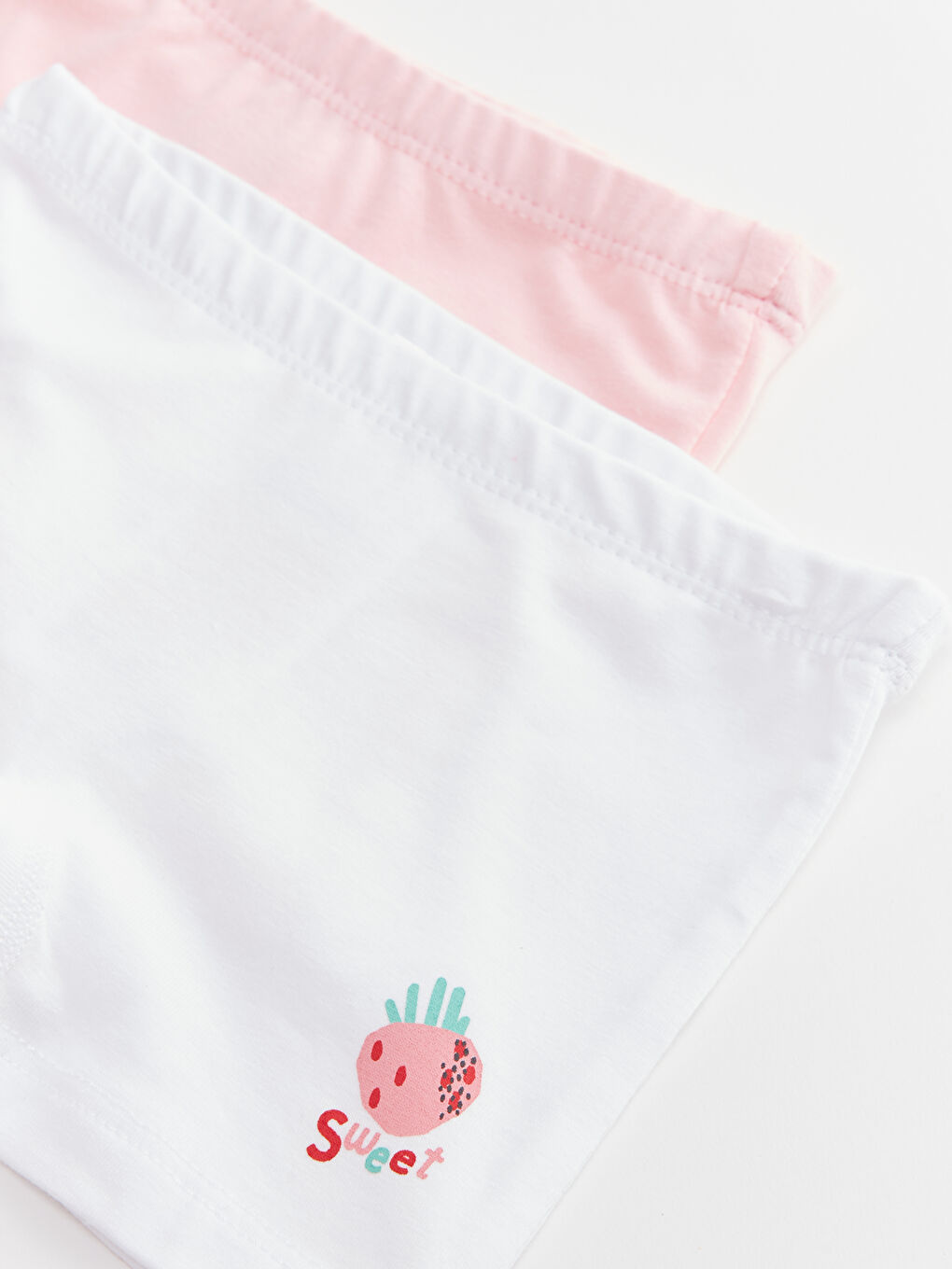 خصر مطاطي سراويل بوكسر بنات رضع - مجموعتين-3