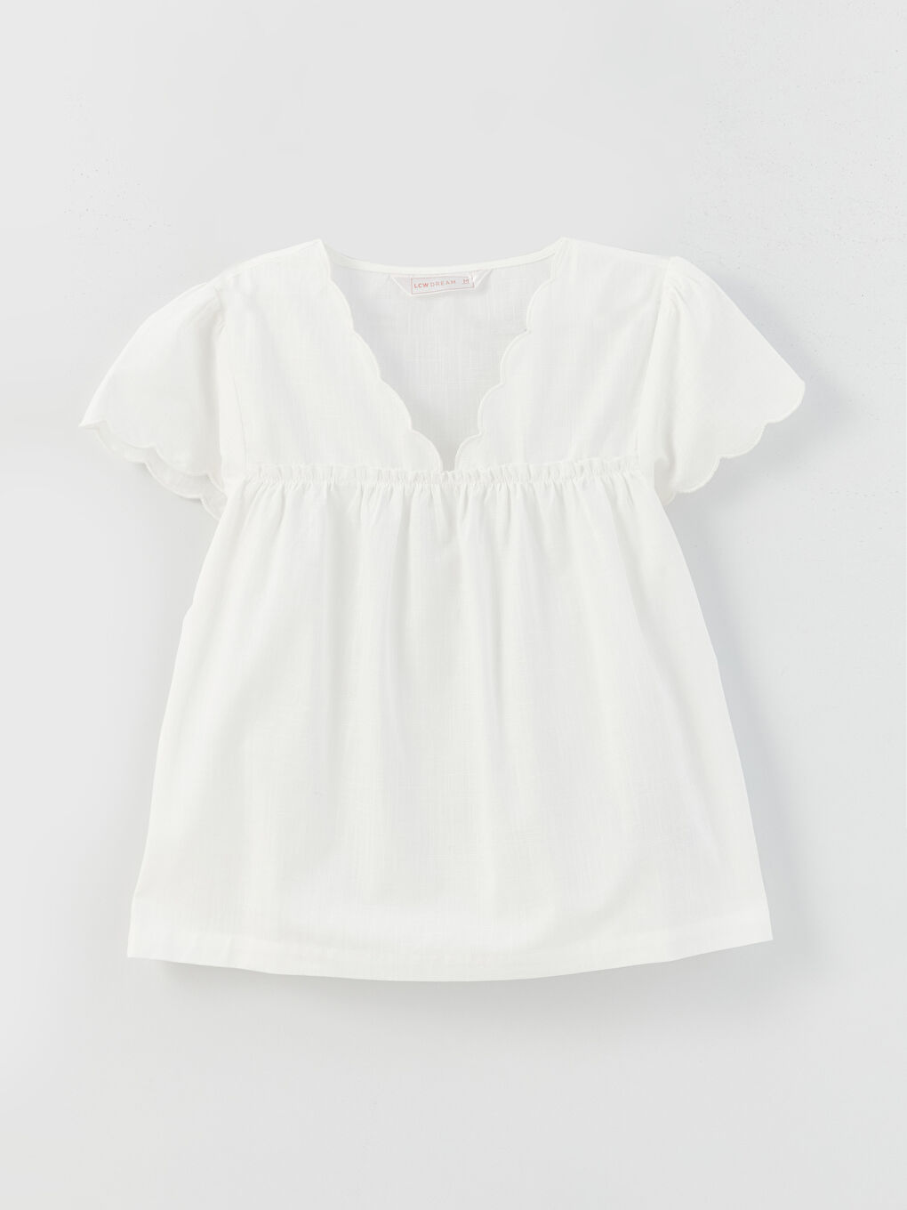 V Neck Straight Short Sleeve Women Pajamas with Shorts -S3DT35Z8-FDU