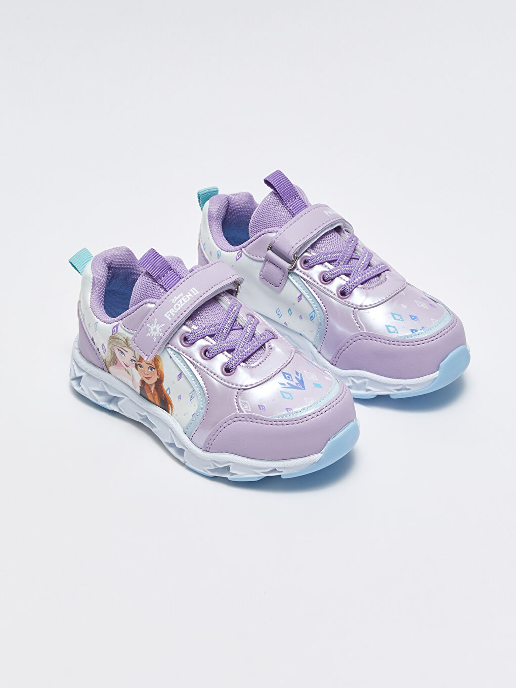 Baskets pour Filles Imprimées Frozen à Semelle Lumineuse-1