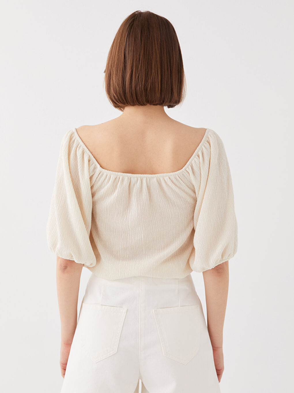 Women's Boat Neck Plain T-Shirt-4