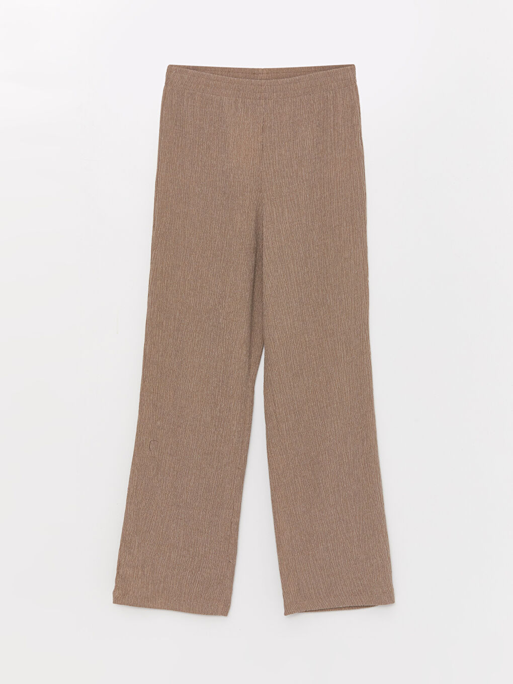 Kahverengi Beli Lastikli Rahat Kalıp Kadın Eşofman Altı-5