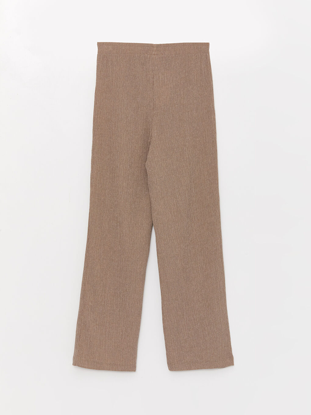 Kahverengi Beli Lastikli Rahat Kalıp Kadın Eşofman Altı-6