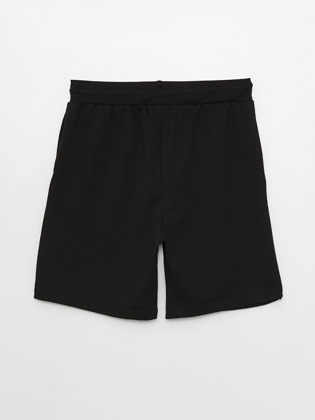 Siyah Standart Kalıp Baskılı Erkek Şort-6