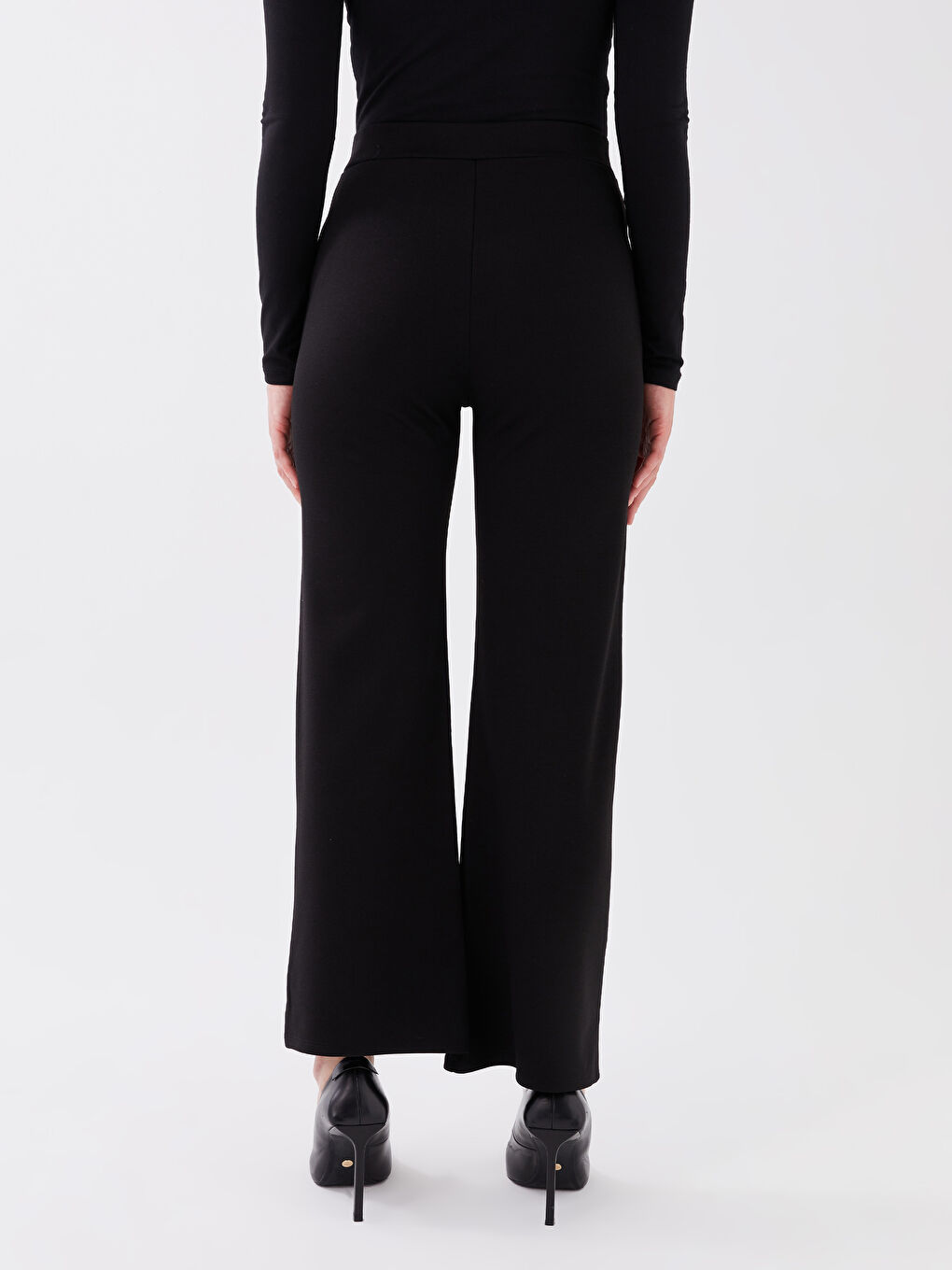 Pantalon Femme Taille Haute Coupe Svelte-4