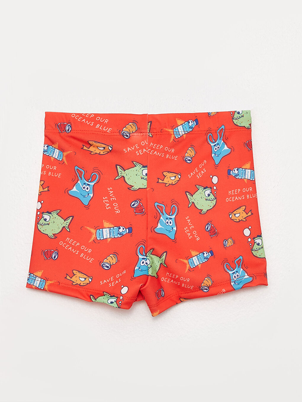 Elastic Waist Printed Boy Boxer Swimsuit -S3DT95Z4-LSR