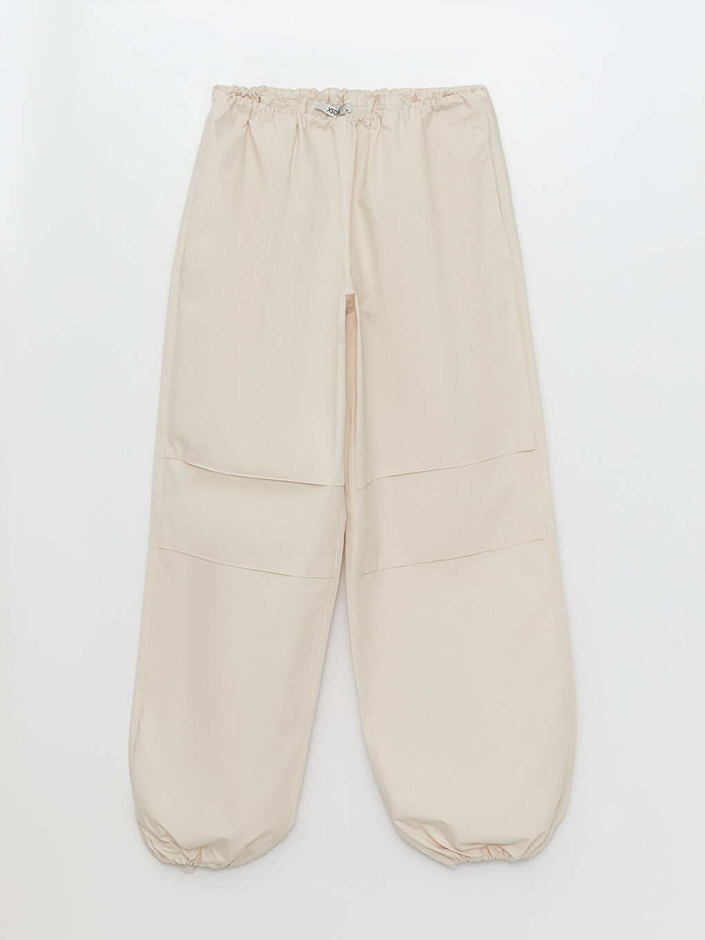 Pantaloni din Material pentru Parașute cu Talie Elastică Simpli pentru Femei-5