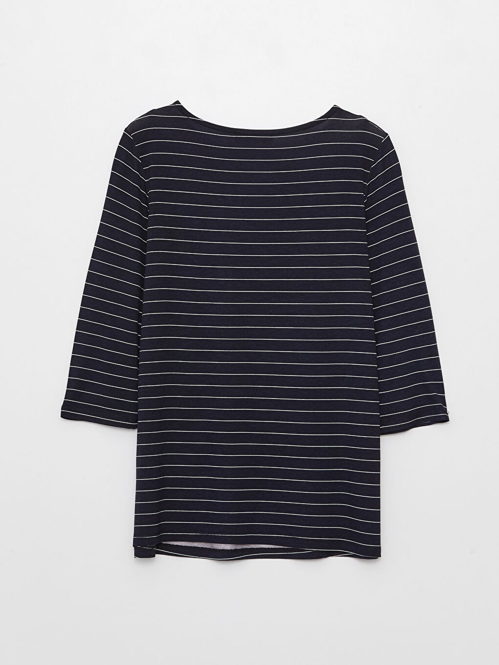 Crew Neck Striped Women's T-Shirt-5