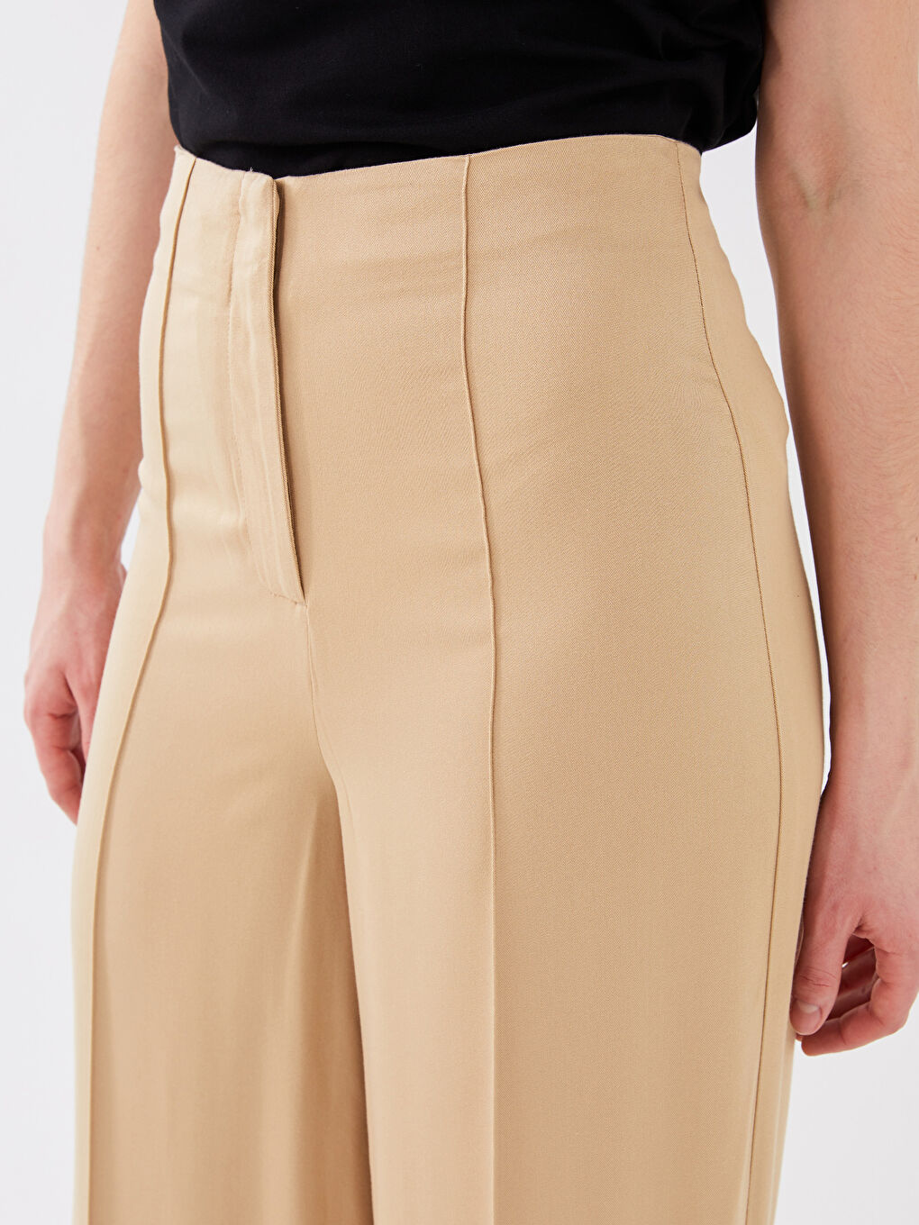 بنطلون بالازو فيسكوز عادي للسيدات-2