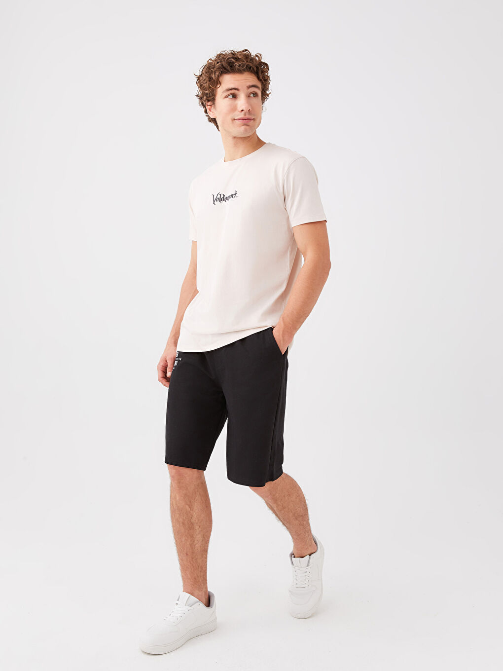 Crew Neck Short Sleeve Printed Combed Cotton Men's T-shirt-2