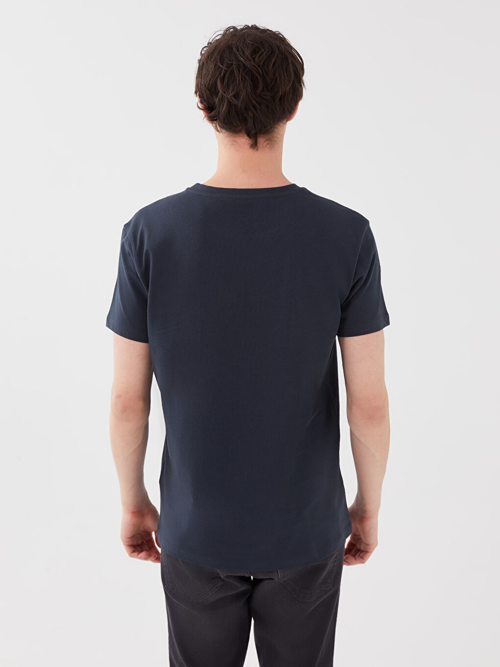 Antrasit Bisiklet Yaka Kısa Kollu Guns N'Roses Baskılı Penye Erkek Tişört-4