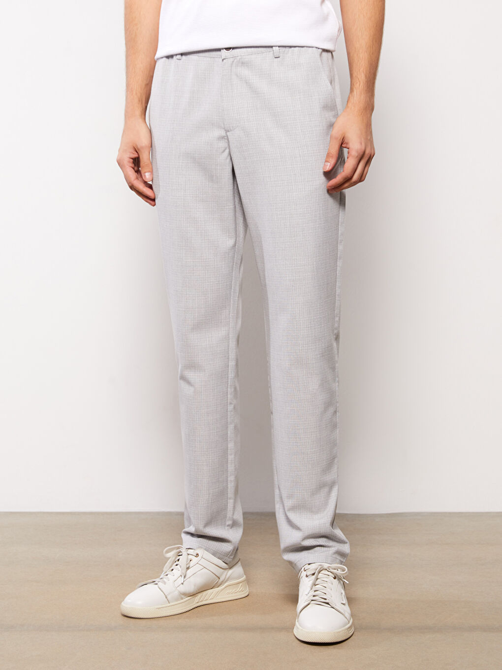 Gri Slim Fit Erkek Pantolon-3