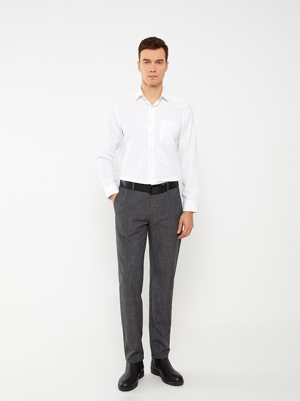 Antrasit Slim Fit Erkek Pantolon-1