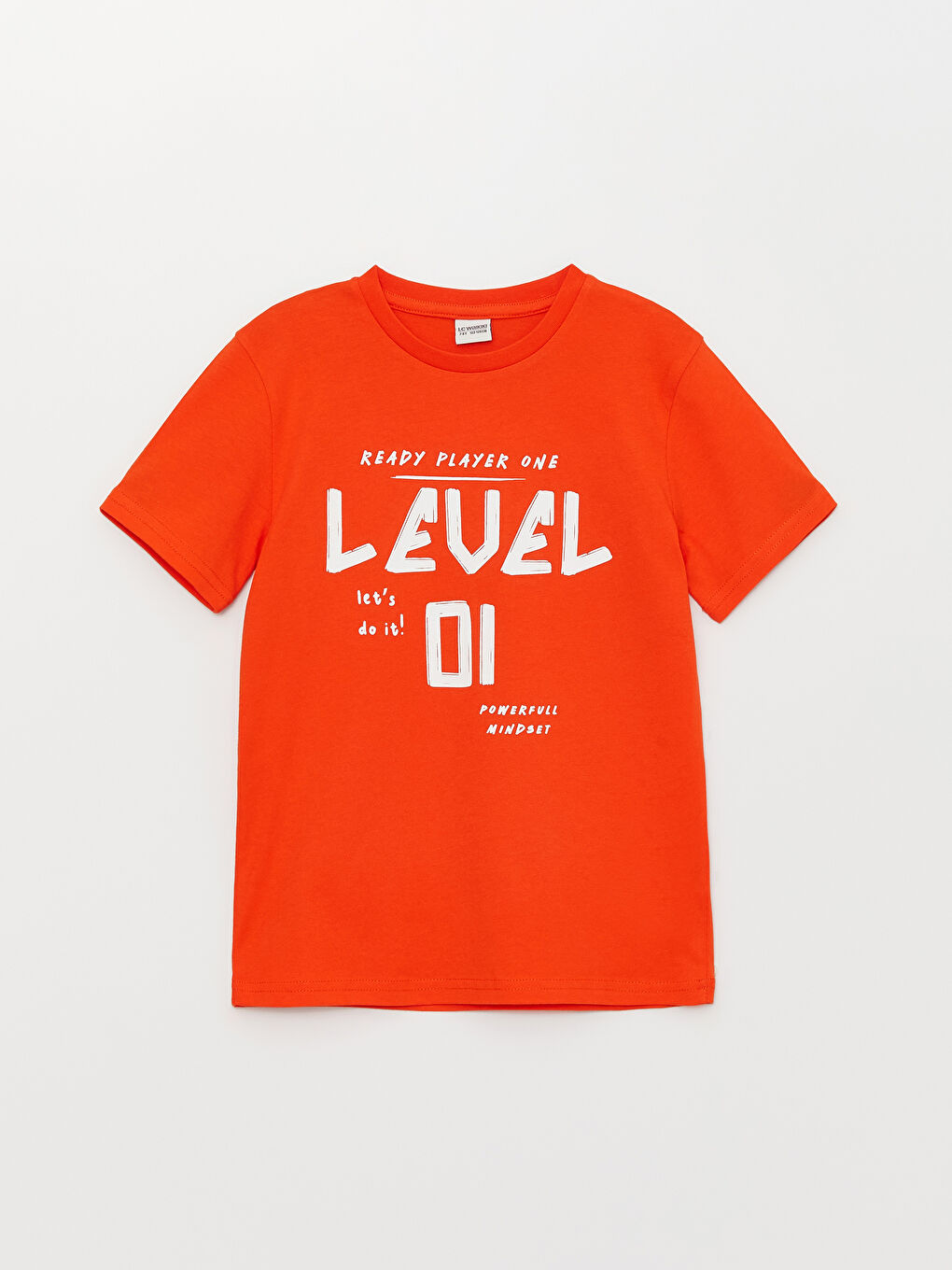 Crew Neck Printed Short Sleeve Boys' T-Shirt