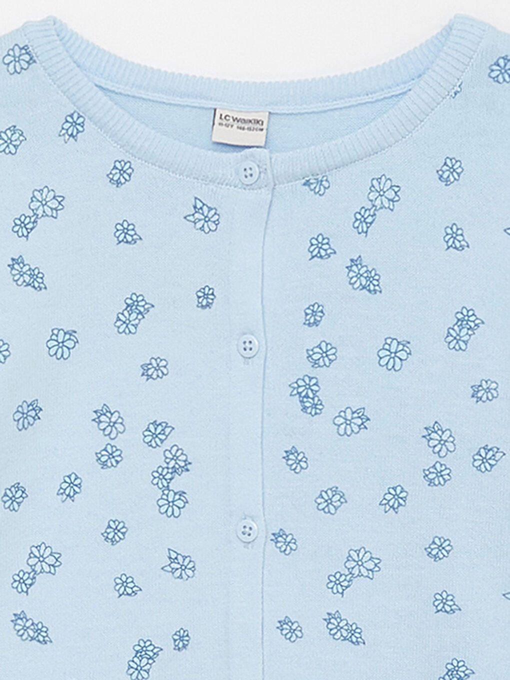 Кардиган трикотажный для девочек с круглым вырезом, узорчатый, с длинным рукавом-2