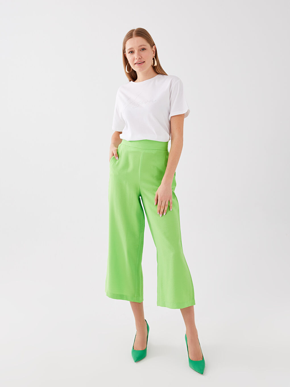 ZELENA Kapri pantalone Žena -S3DV01Z8-FKX