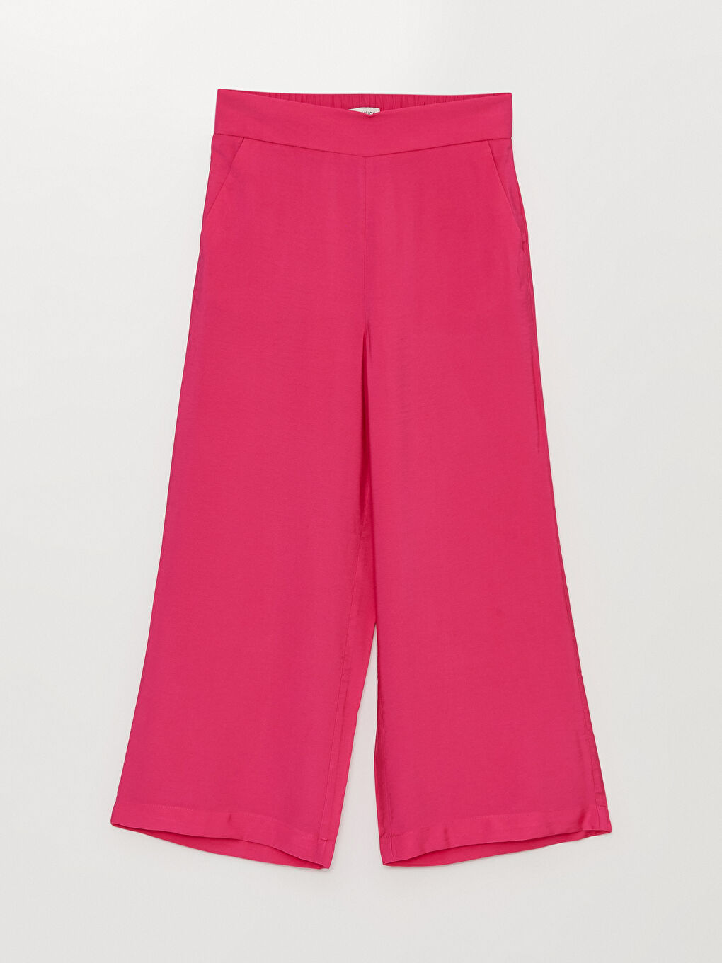 LCW Vision High Waist Comfortable Fit Plain Viscose Women's Capri -S3DV01Z8-JXK