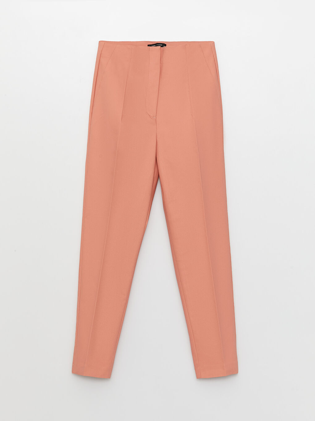 LCW Vision Women's High Waist Regular Fit Plain Trousers -S3DV03Z8-GC5