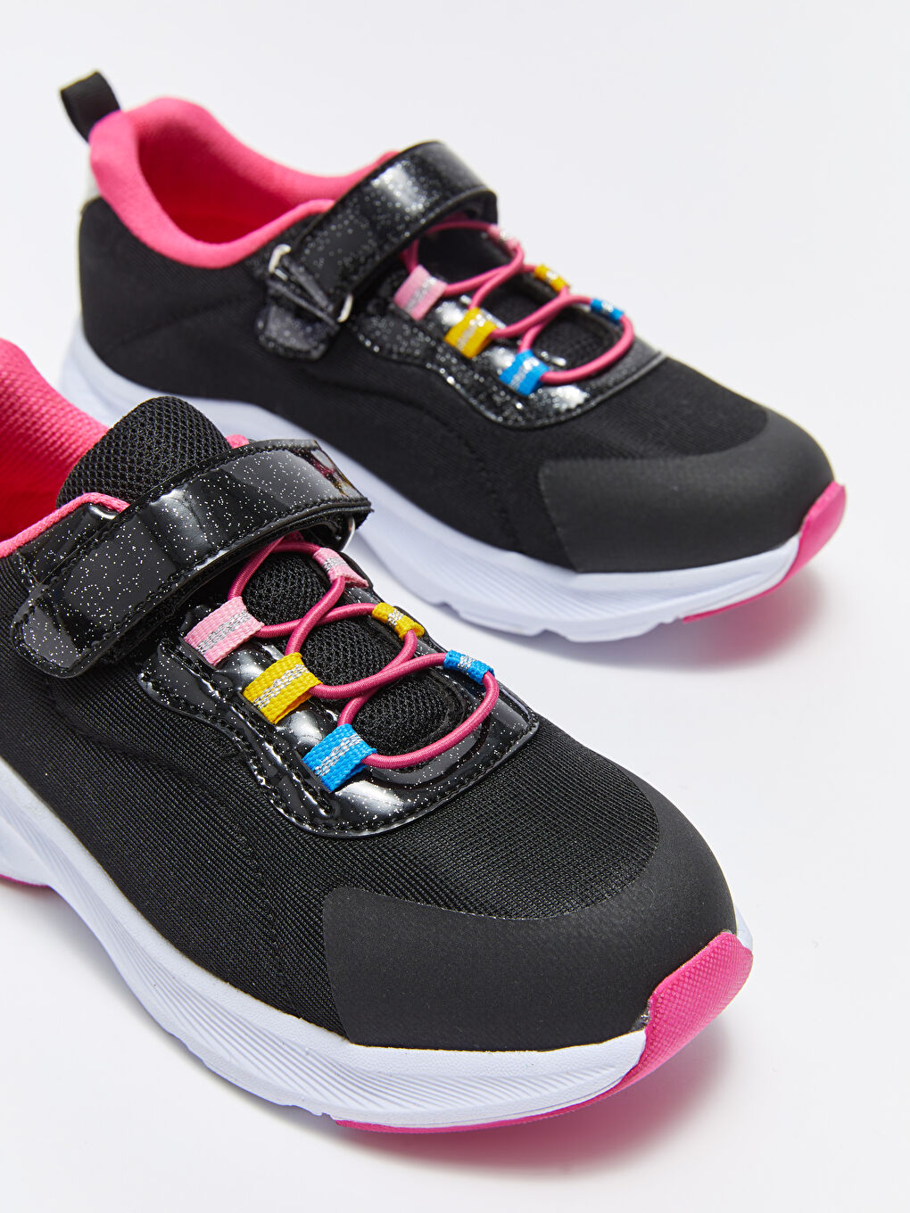 Girls Hook and Loop Active Sports Shoes-2