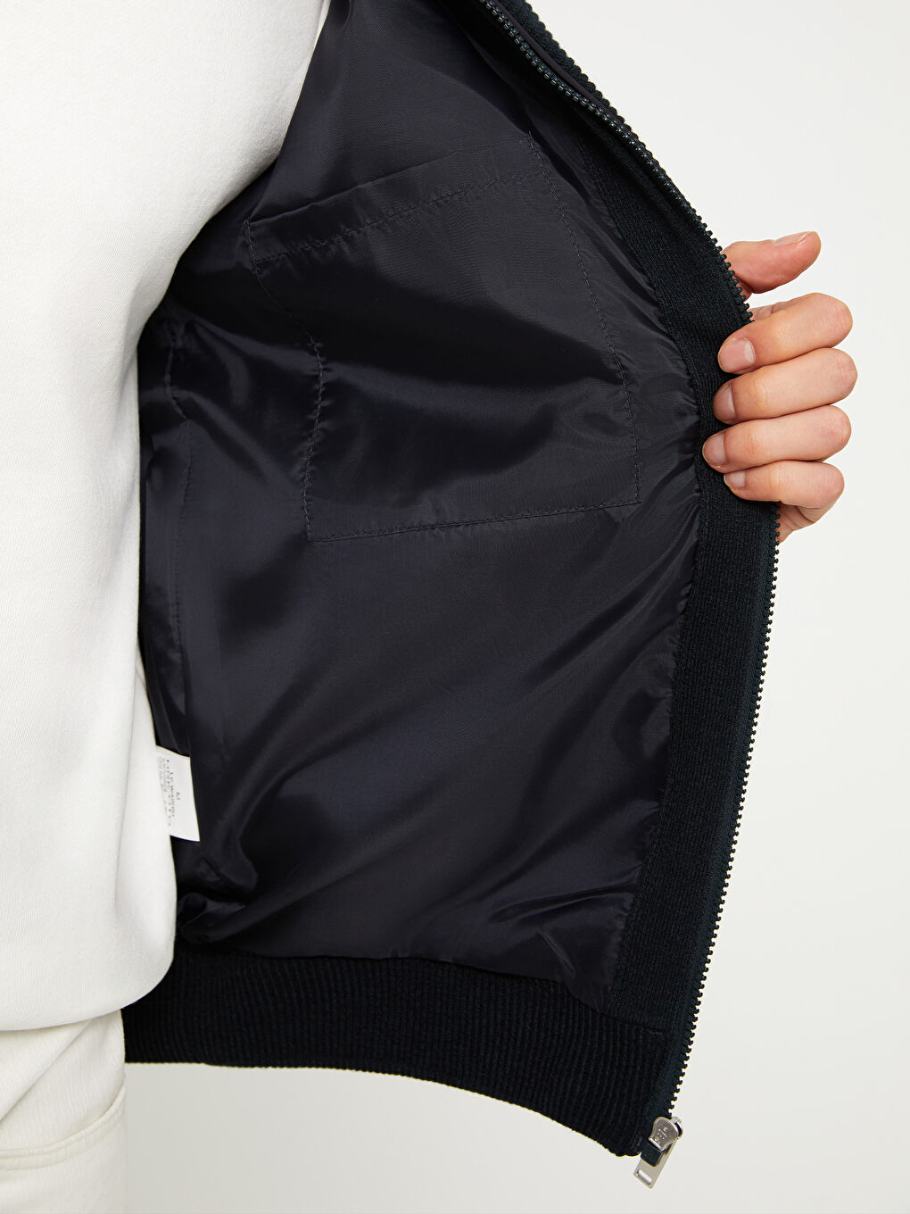 كارديجان تريكو بياقة كلية عادي للرجال-5