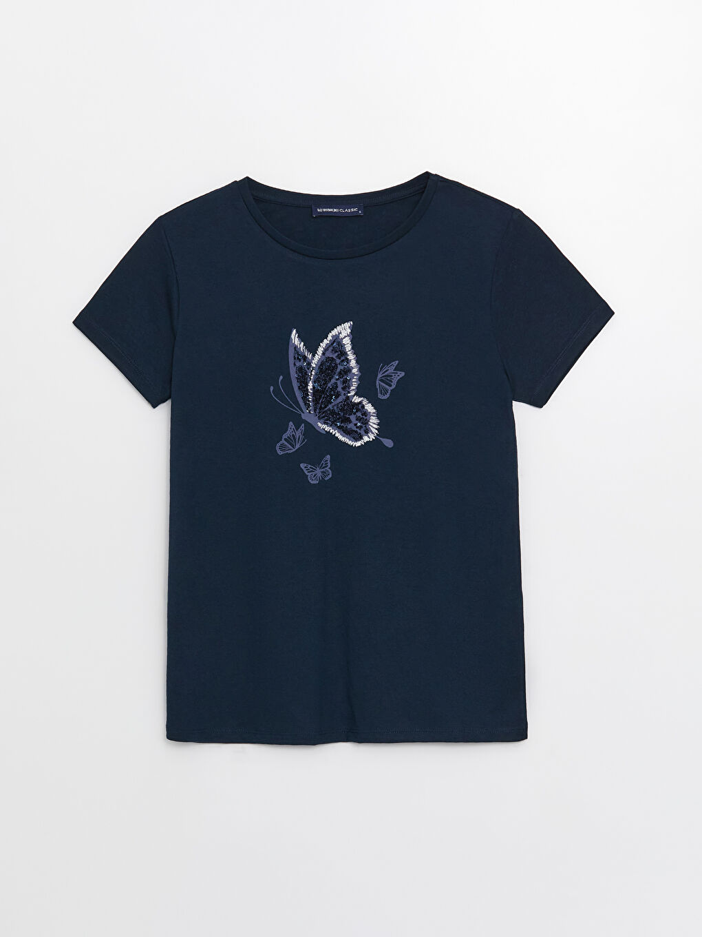 Crew Neck Printed Short Sleeve Women's T-Shirt-4