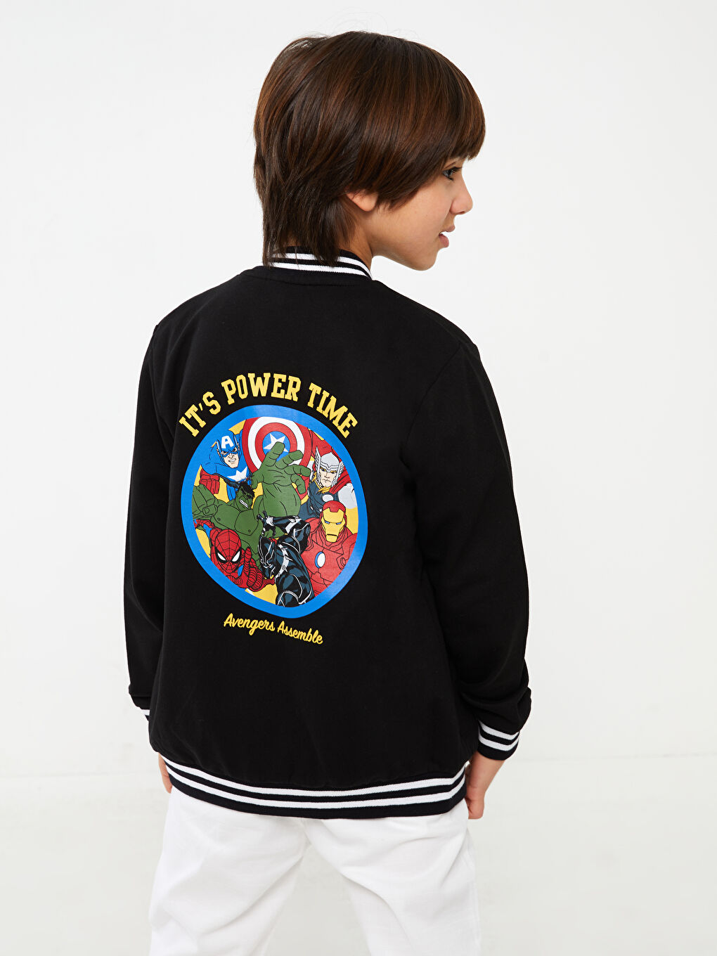 Geacă Bomber Băieți Avengers Cu Imprimeu Și Mânecă Lungă-3