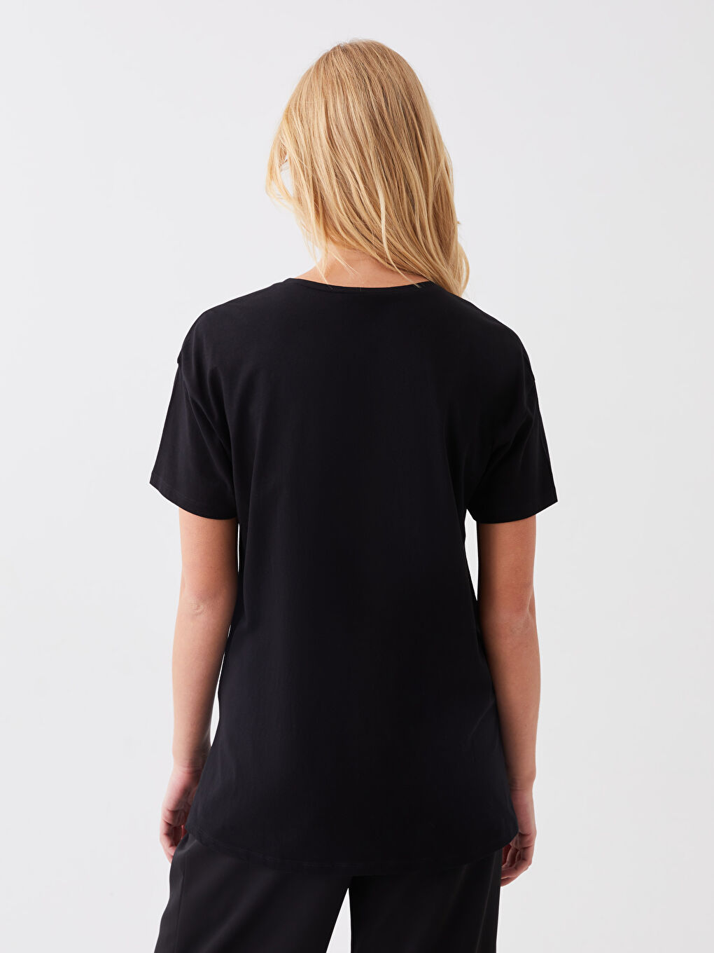 Crew Neck Printed Short Sleeve Women's T-Shirt -S3DV26Z8-CVL