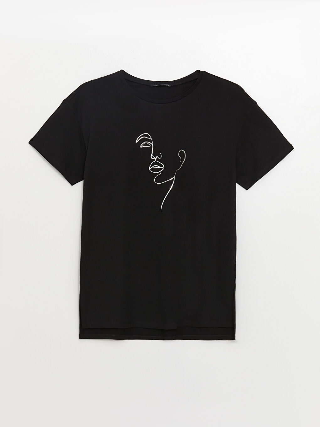 Crew Neck Printed Short Sleeve Women's T-Shirt -S3DV26Z8-CVL