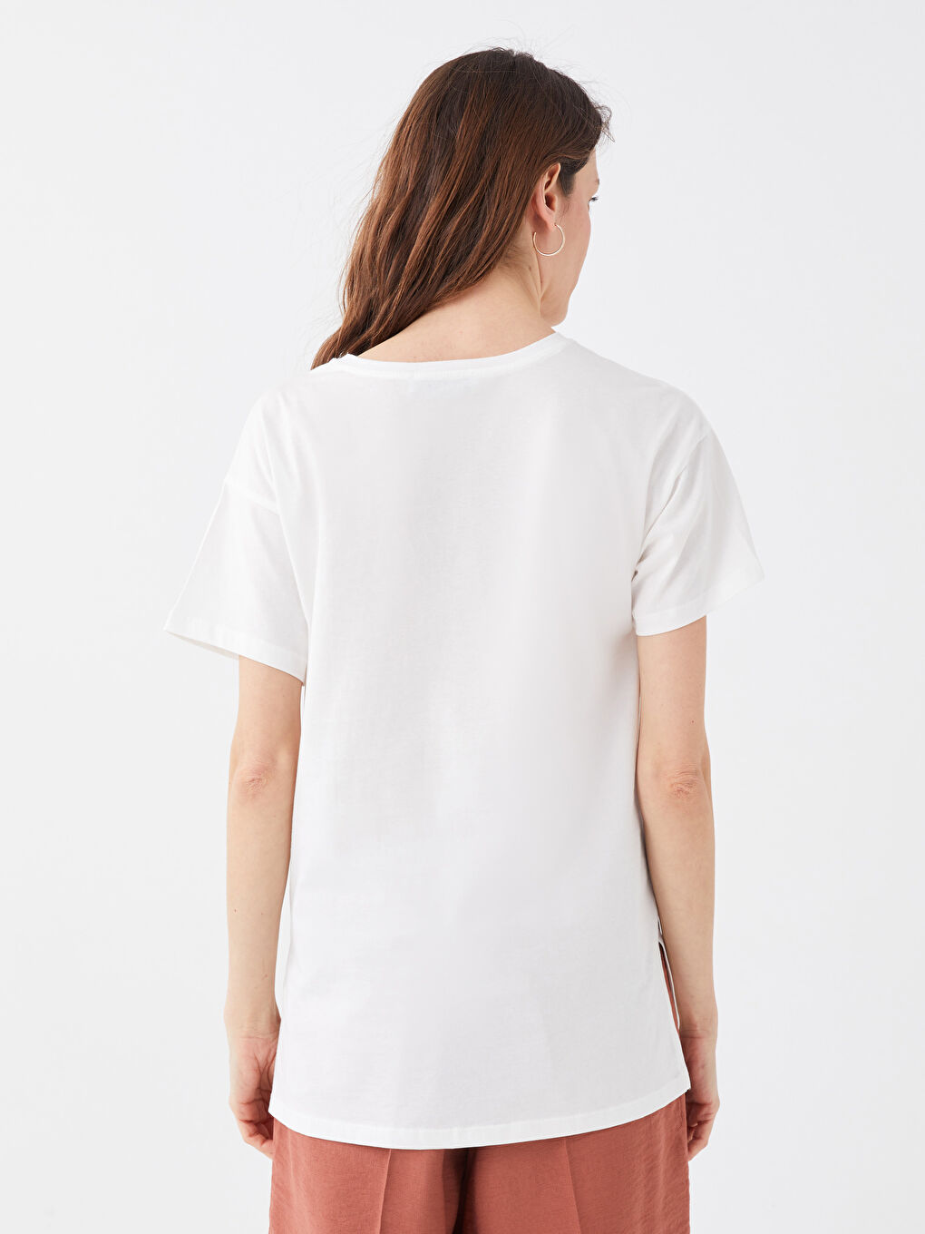 LCWAIKIKI Classic Crew Neck Printed Short Sleeve Women's T-Shirt -S3DV28Z8-FEW