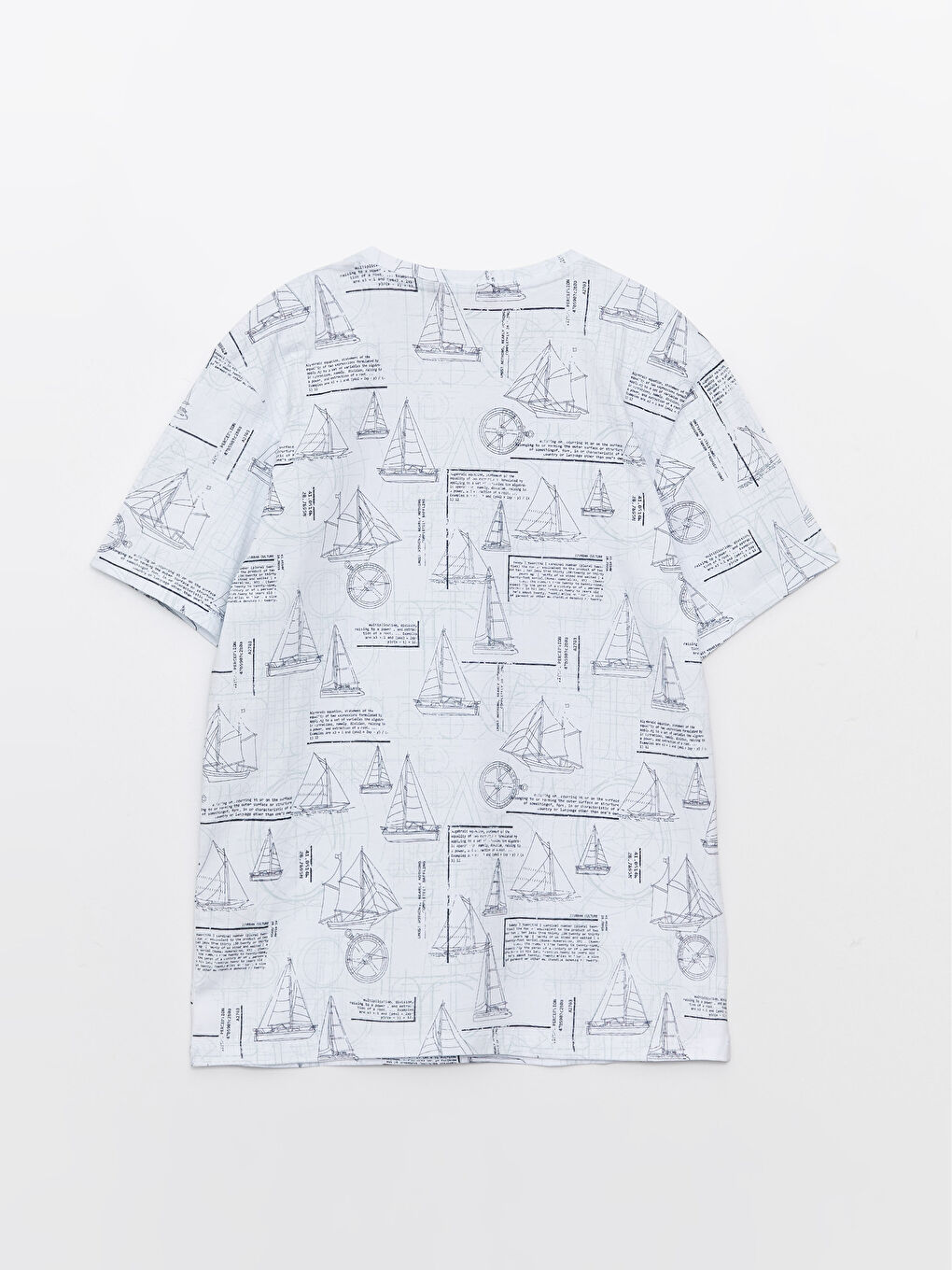 Футболка Мужская Джерси С Узором, Коротким Рукавом И Круглым Вырезом-6