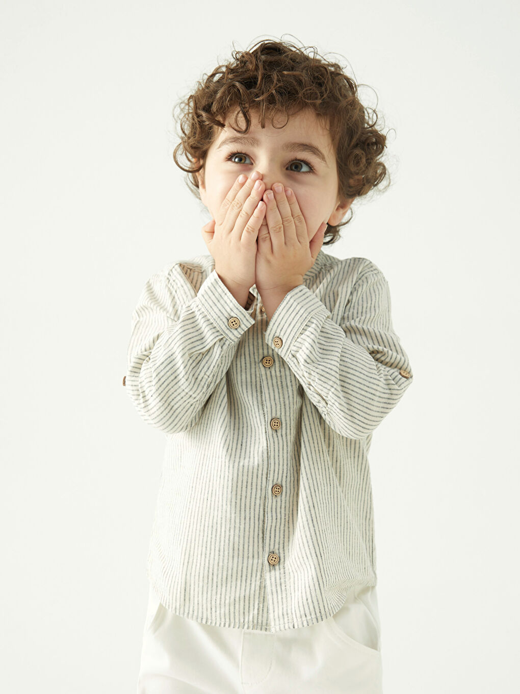 Chemise Rayée à Manches Longues pour Bébé Garçon-1