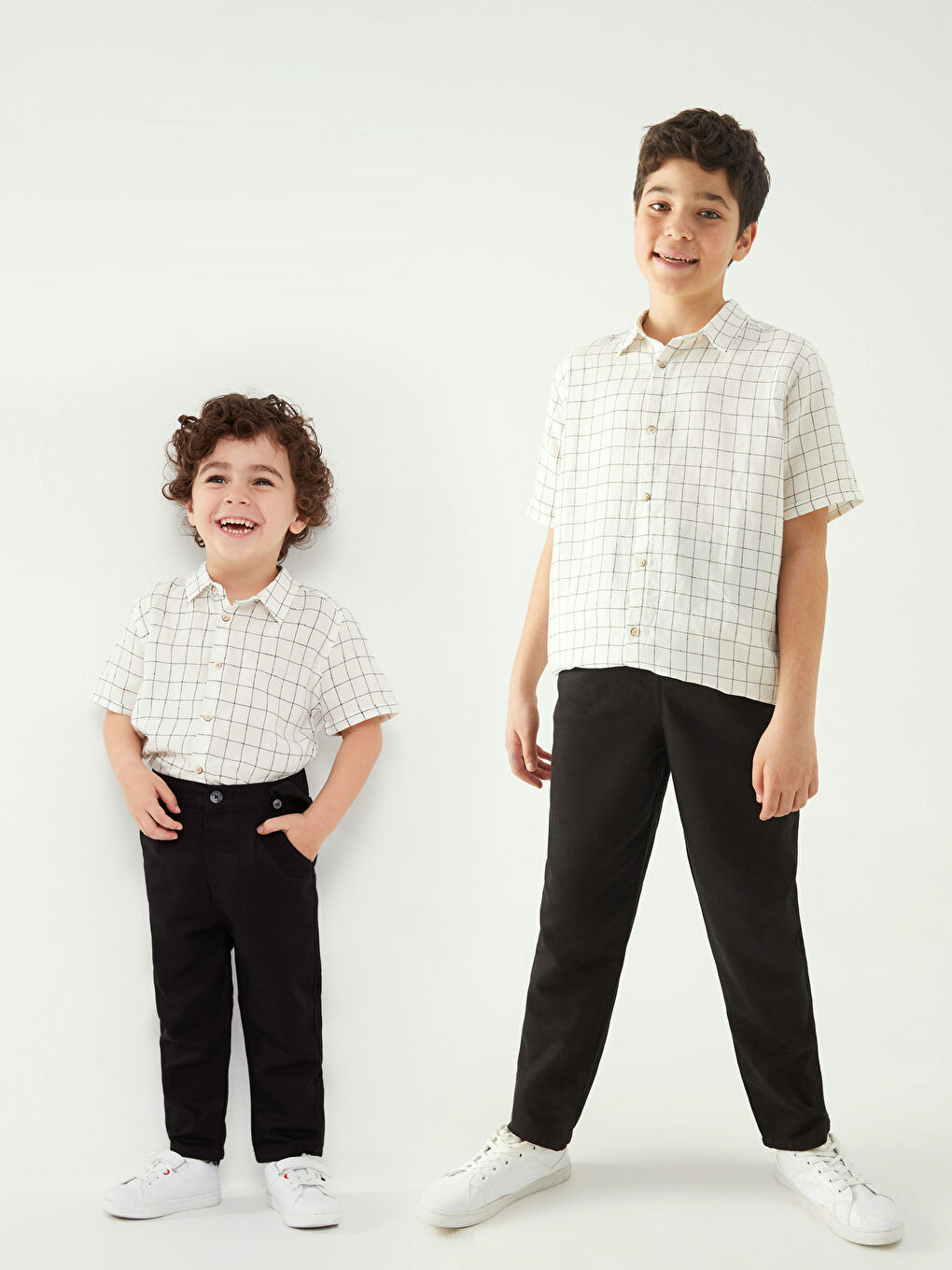 Ensemble 3 Pièces Bébé Garçon Col de Chemise Manches Courtes