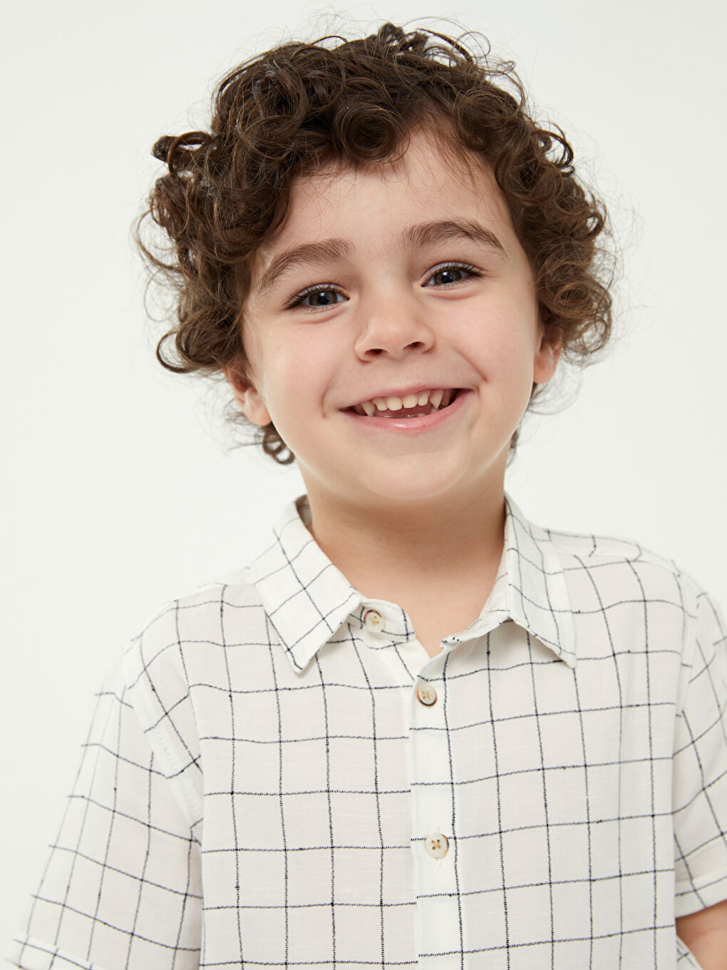 Ensemble 3 Pièces Bébé Garçon Col de Chemise Manches Courtes-2