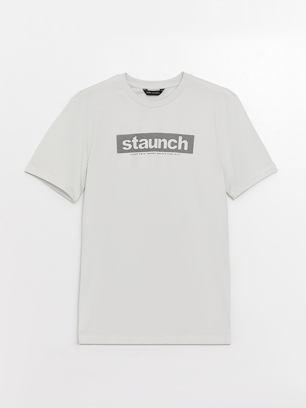 Crew Neck Short Sleeve Printed Combed Cotton Men's T-shirt-4