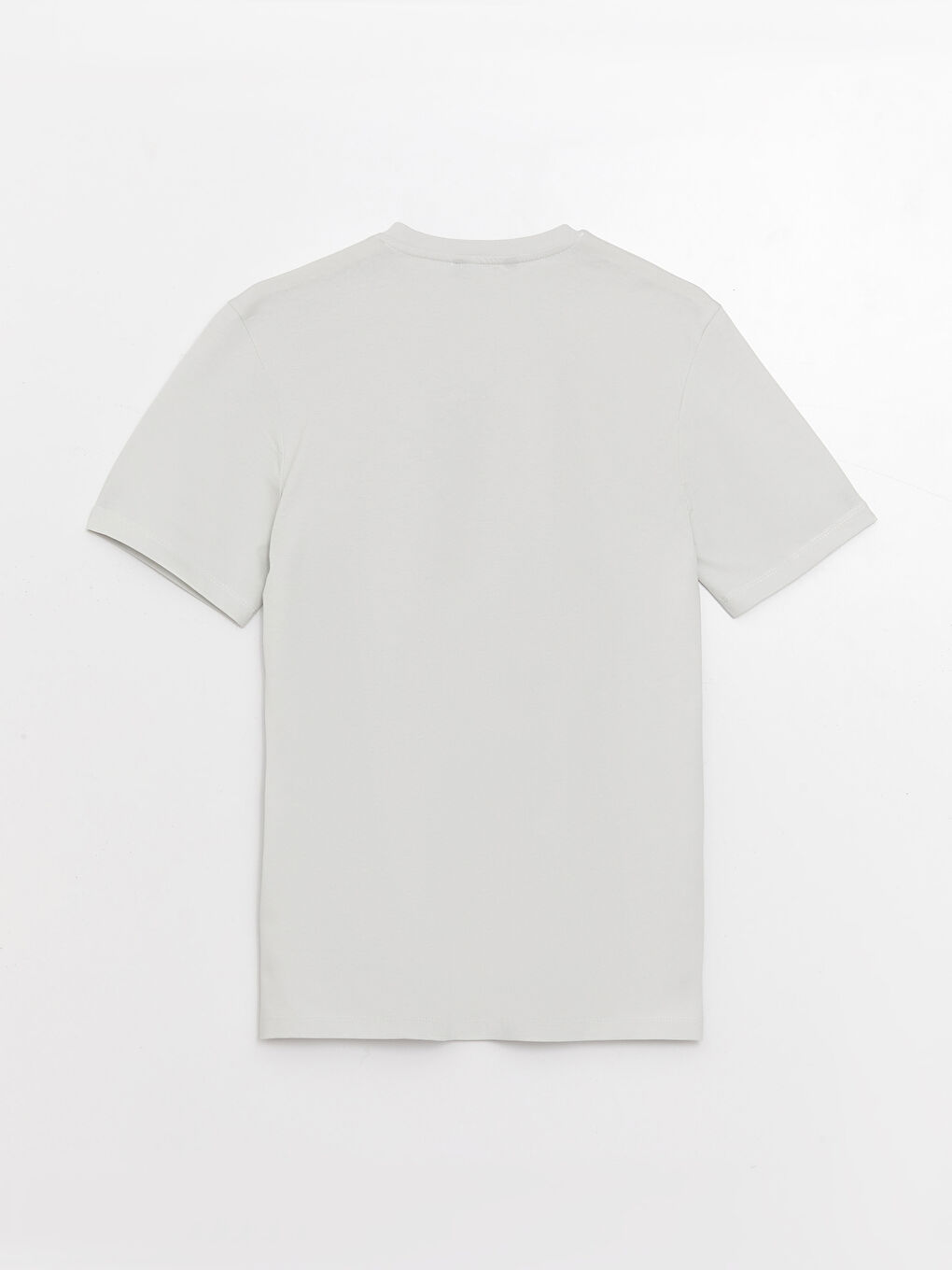 Crew Neck Short Sleeve Printed Combed Cotton Men's T-shirt-5