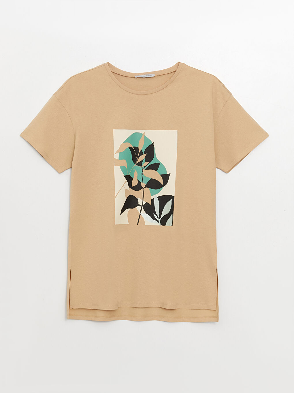 Crew Neck Printed Short Sleeve Women's T-Shirt-5