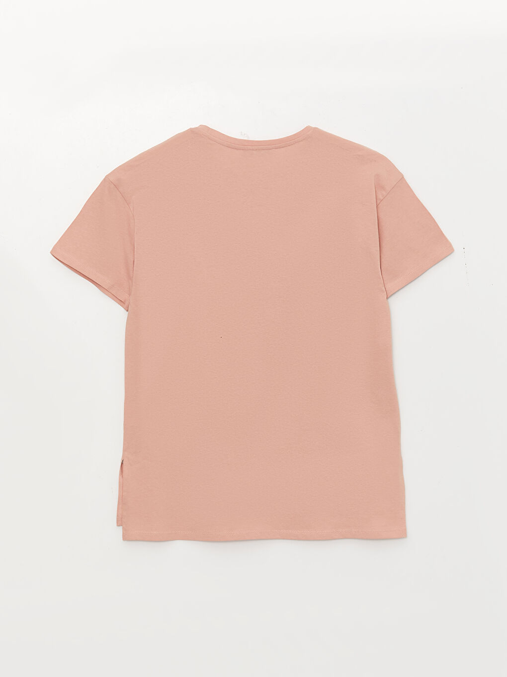 მრგვალი საყელო ნაბეჭდი მოკლე სახელო ქალებისთვის მაისური-6