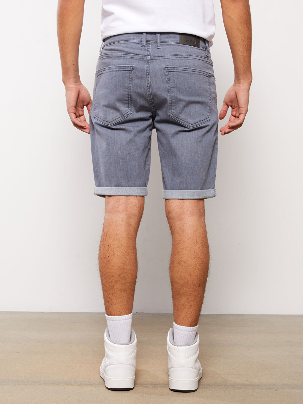 LCW Jeans Slim Fit Men's Denim Shorts -S3DV81Z8-GRD