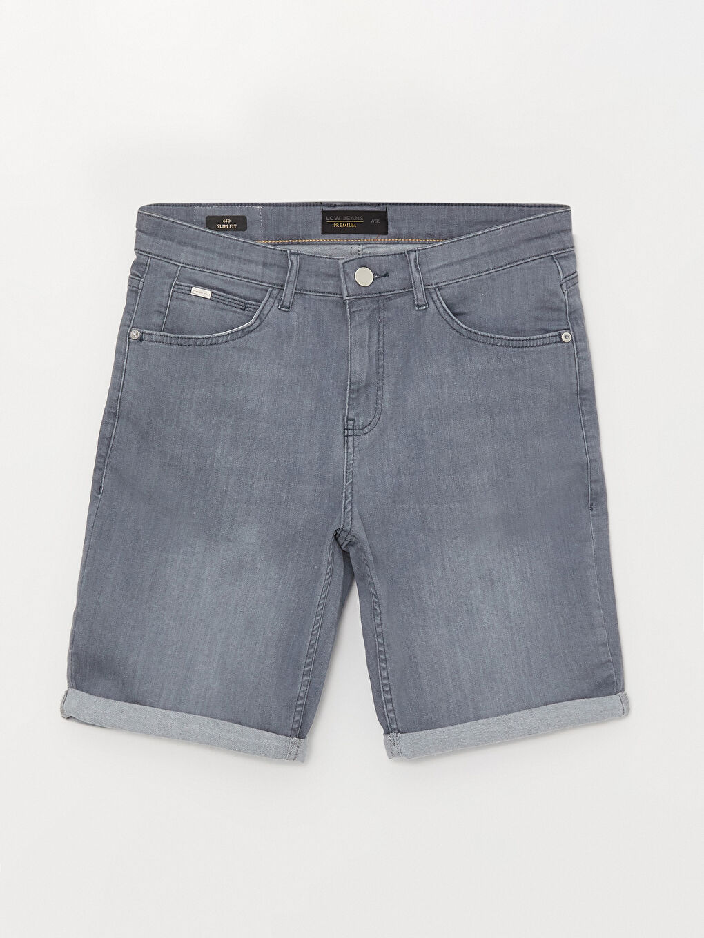LCW Jeans Slim Fit Men's Denim Shorts -S3DV81Z8-GRD