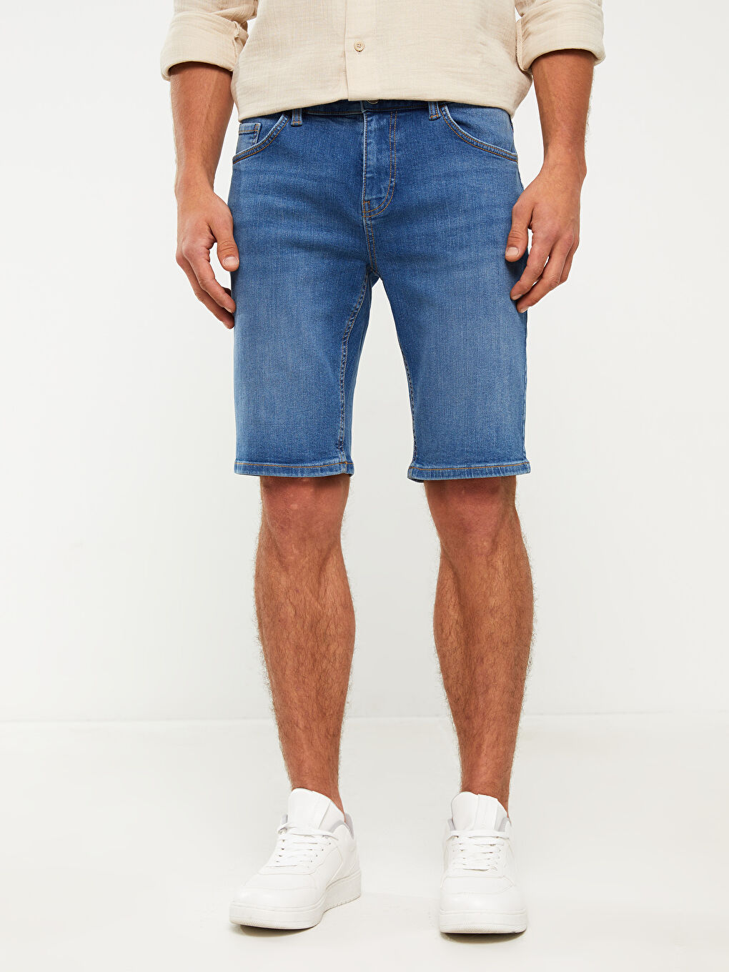 Extra Slim Fit Men's Jean Shorts -S3DY03Z8-H45