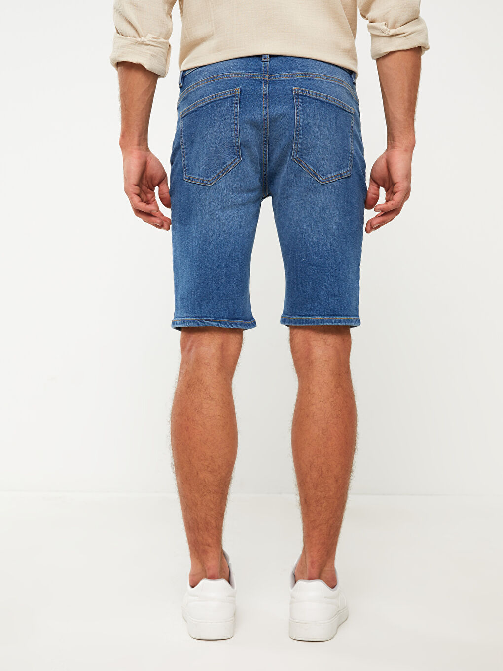 Extra Slim Fit Men's Jean Shorts -S3DY03Z8-H45
