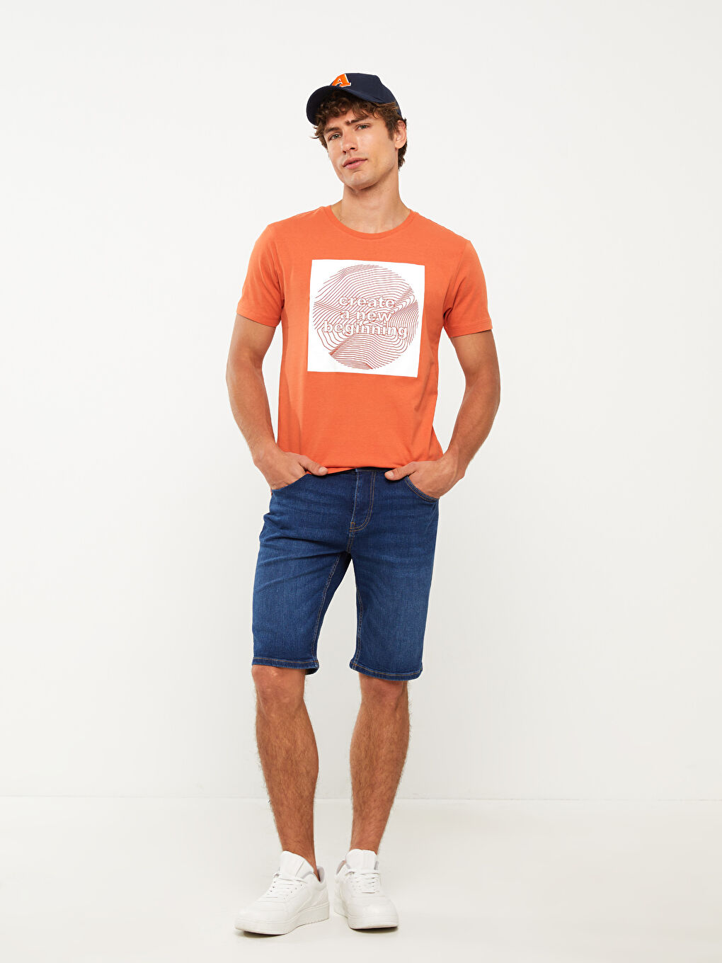 LC Waikiki Extra Slim Fit Men's Denim Shorts -S3DY05Z8-309