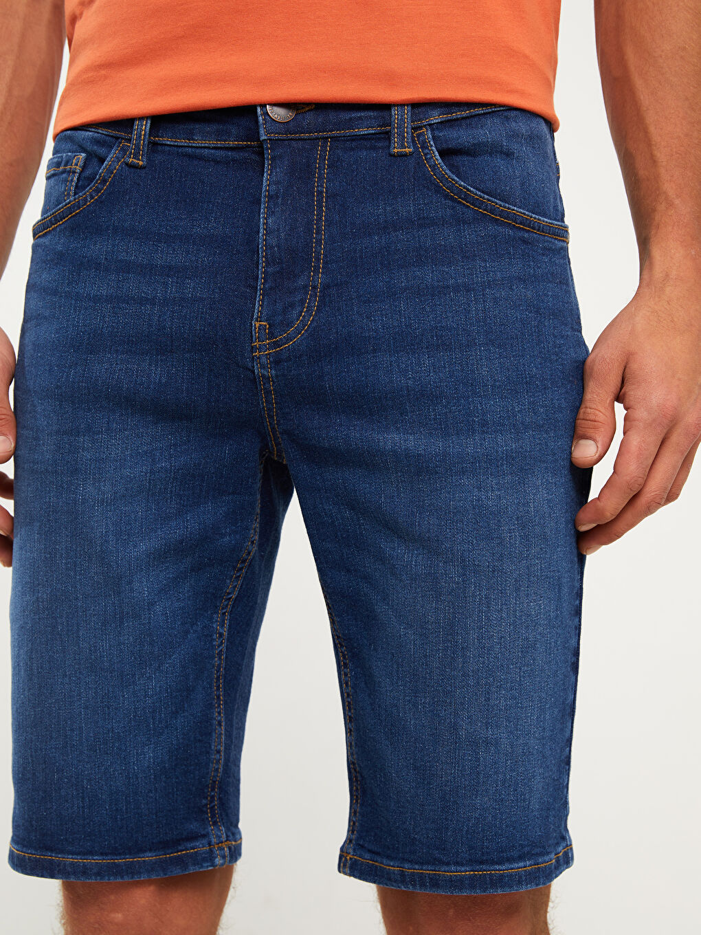 LC Waikiki Extra Slim Fit Men's Denim Shorts -S3DY05Z8-309