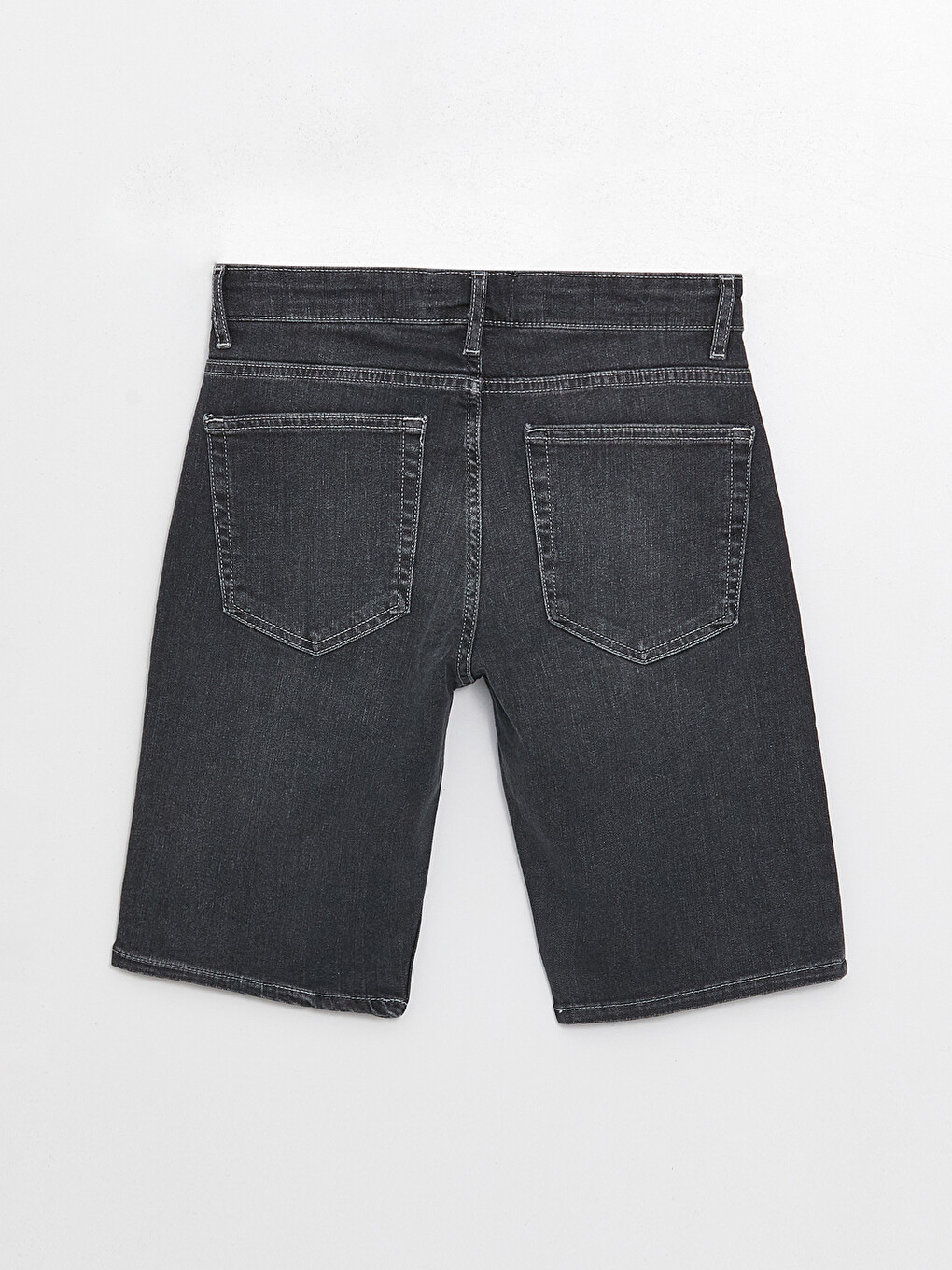Antrasit Skinny Fit Erkek Jean Şort-6