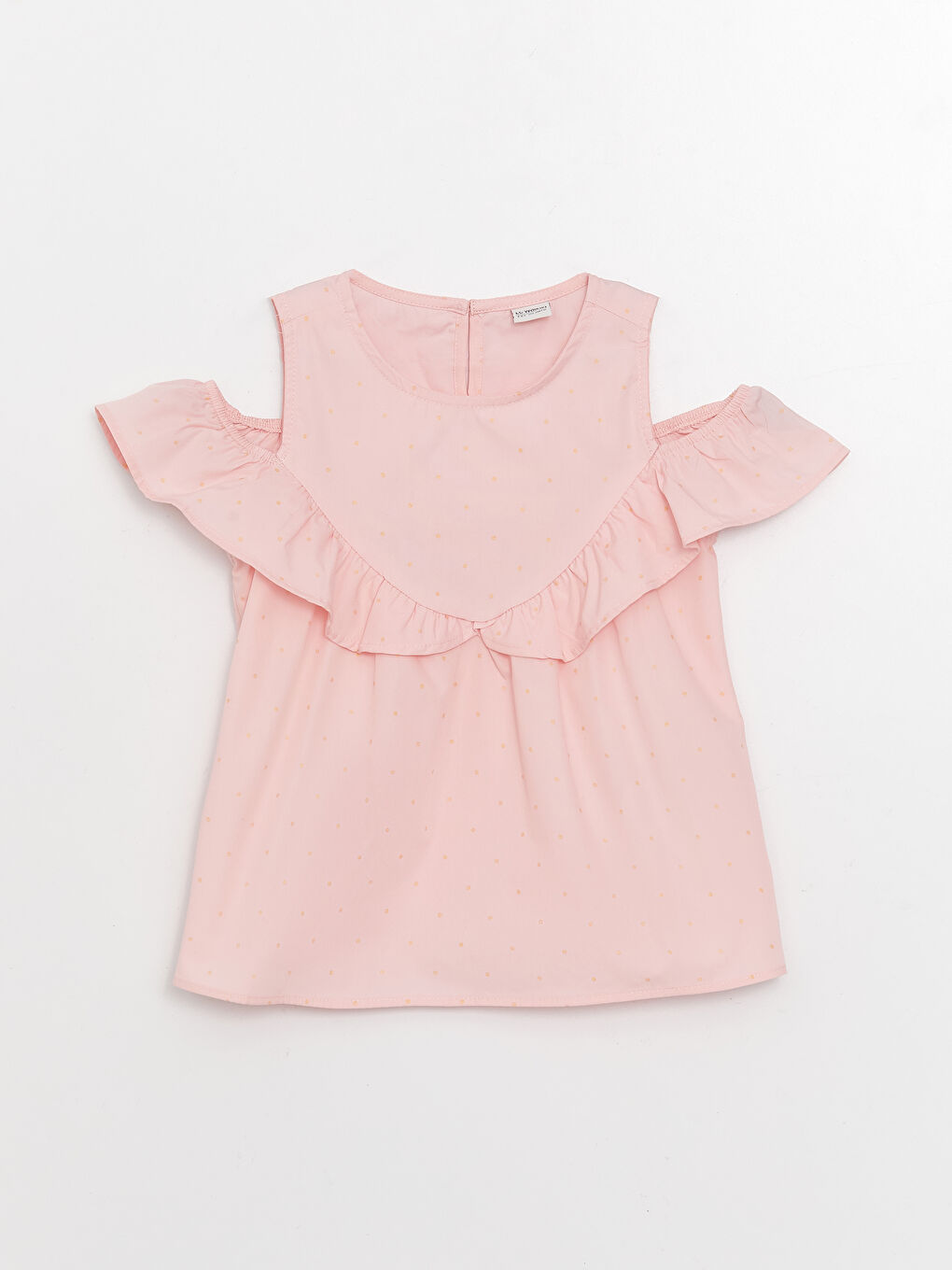 Blouse Fille à Manches Courtes Imprimée à Col Rond