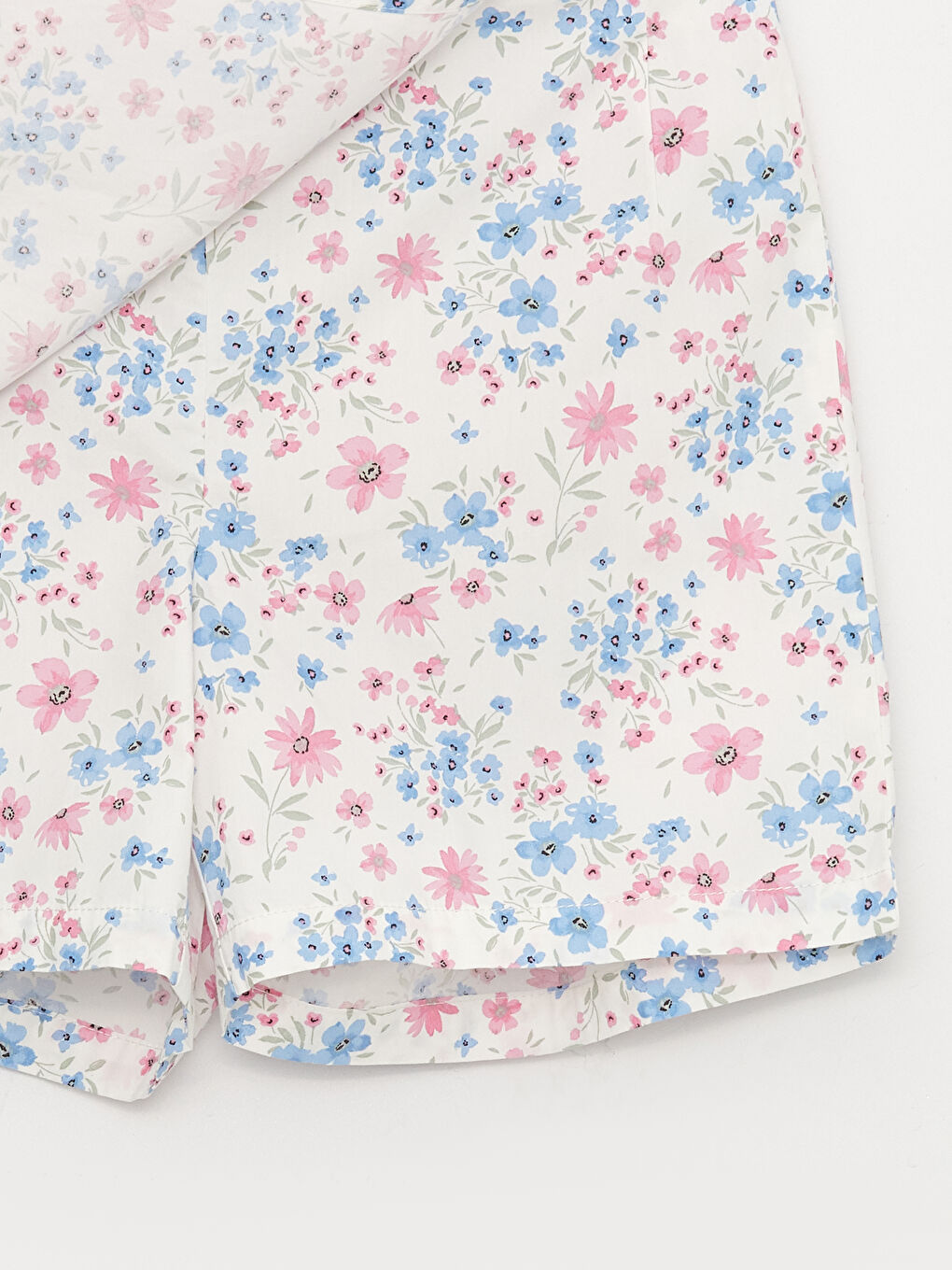 Elastic Waist Patterned Girl Short Skirt-2