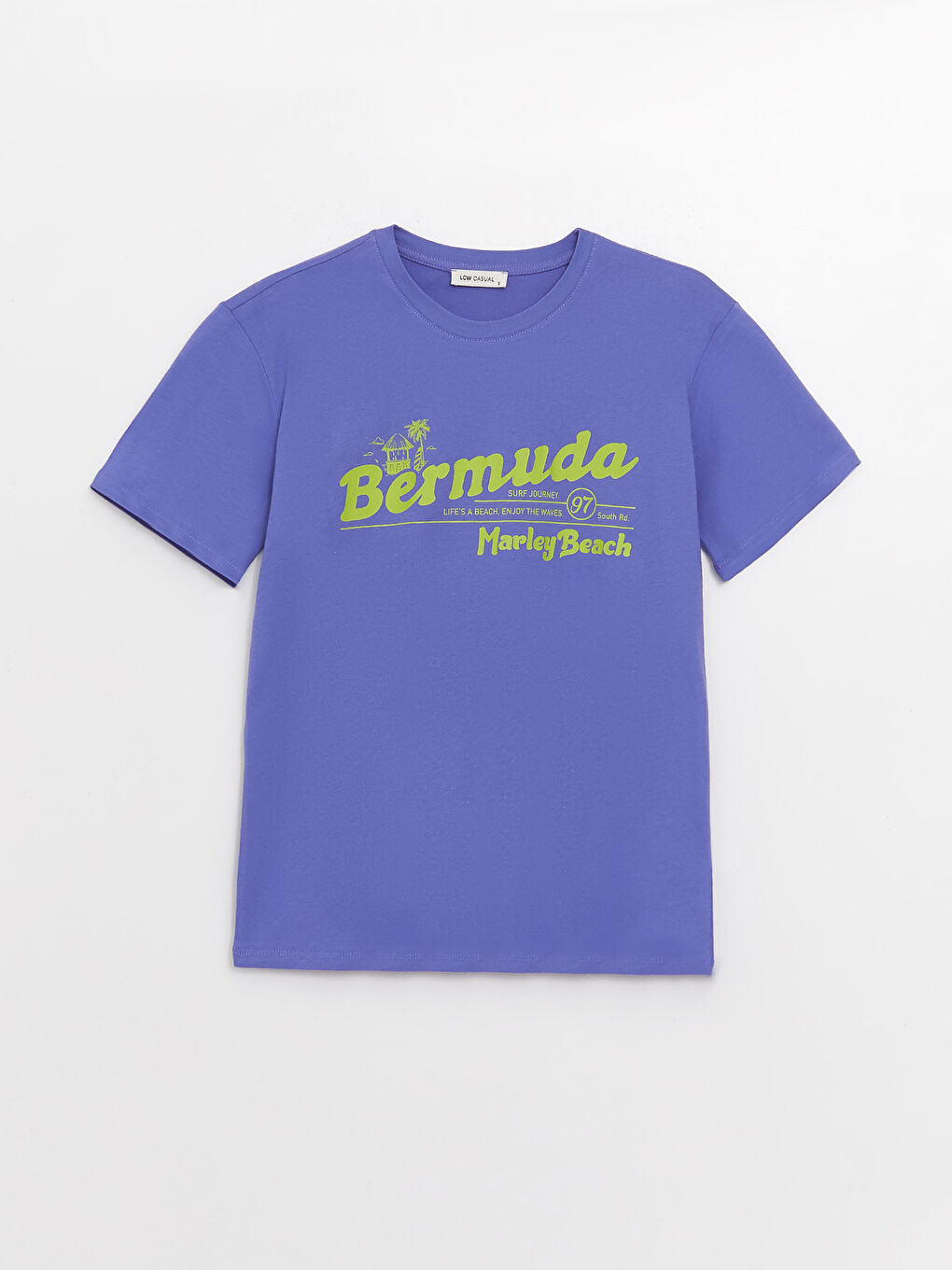 Crew Neck Printed Short Sleeve Women's T-Shirt-5