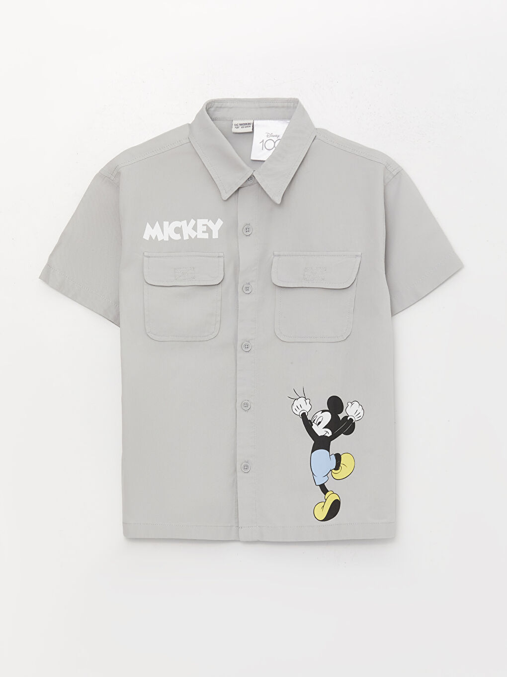 Comfortable Fit Mickey Mouse Printed Boy's Shirt