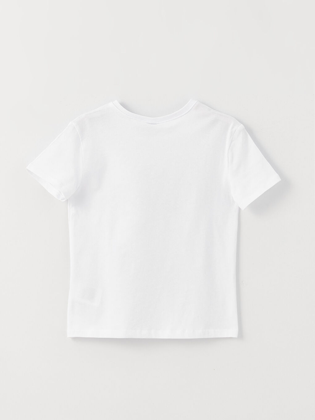 Beyaz Rahat Kalıp Bisiklet Yaka Mickey Mouse Baskılı Erkek Çocuk Tişört-4