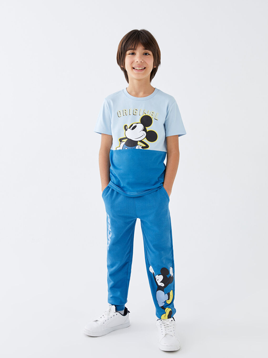 LCW Kids Elastic Waist Mickey Mouse Printed Boys Jogger Sweatpants -S3DY99Z4-H4V