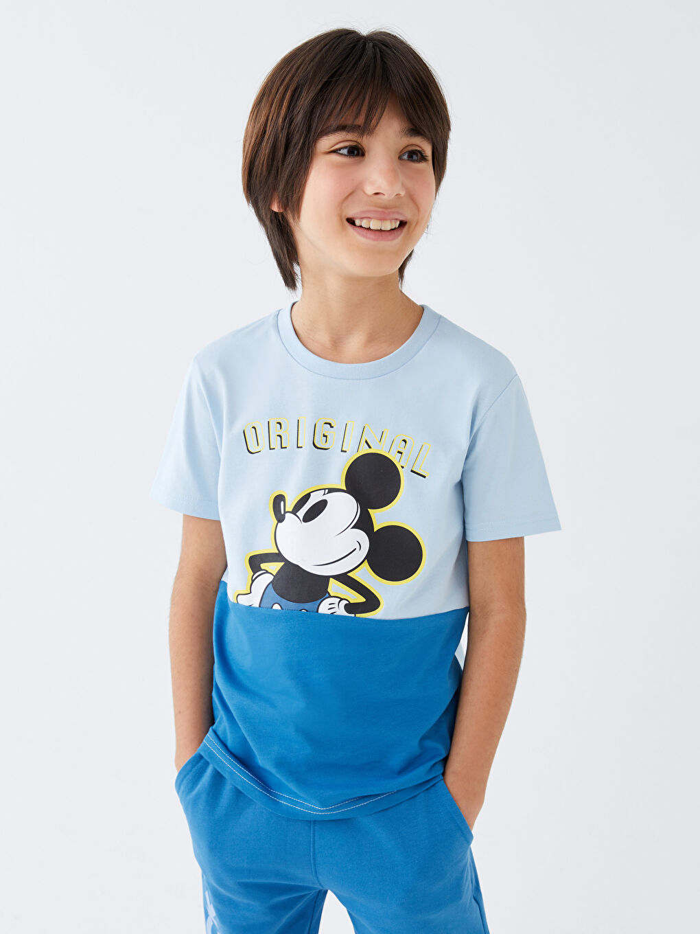 LCW Kids Elastic Waist Mickey Mouse Printed Boys Jogger Sweatpants -S3DY99Z4-H4V
